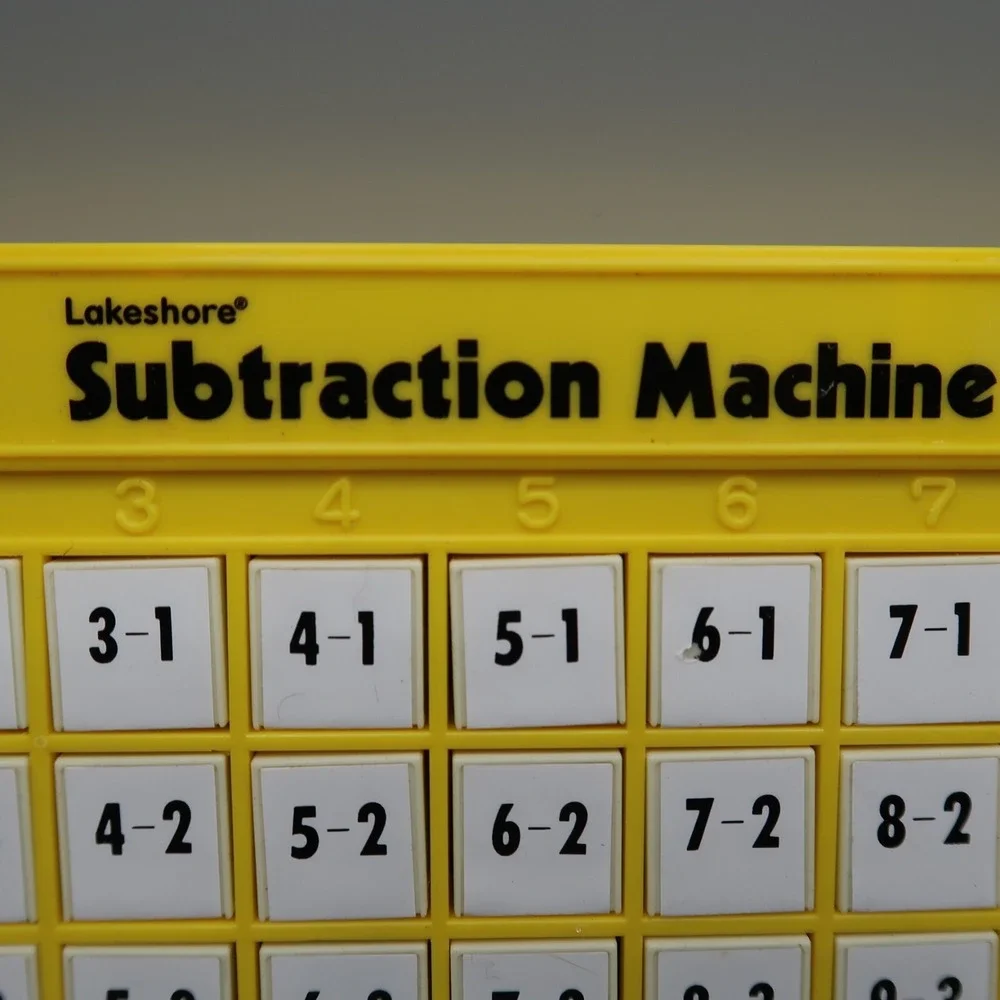 Lakeshore Learning Subtraction Machine Home School Tool Math Game Self Study